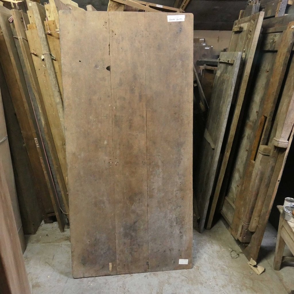 Antieke teak tafel TQ71 landelijk geleefd blad hout 177 x 85