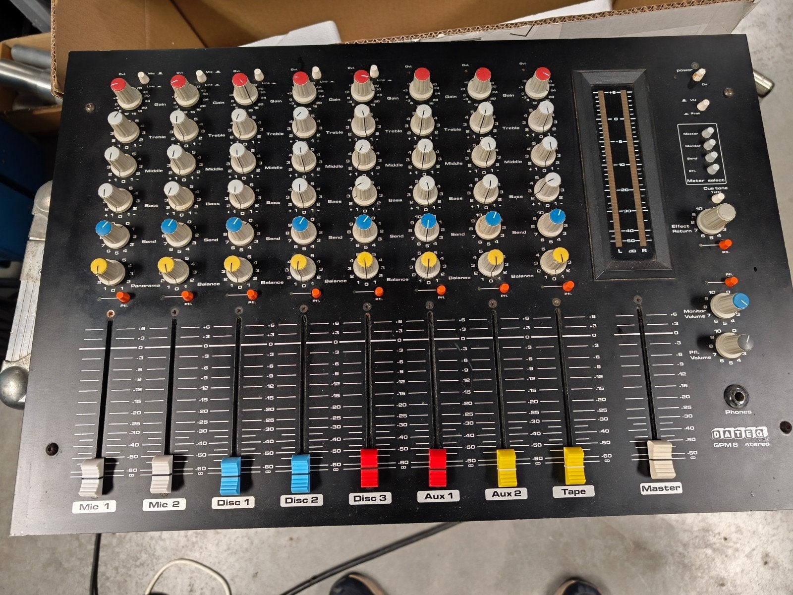 tekoop dateq GPM 8, Muziek en Instrumenten, Ophalen, Gebruikt, 5 tot 10 kanalen