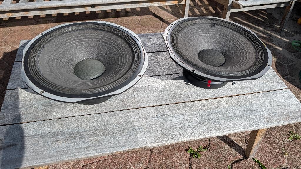 High-End Speaker Zelfbouw Set: Fane 15L + Monacor + Xtension, Gebruikt, 120 watt of meer, Front, Rear of Stereo speakers, Ophalen