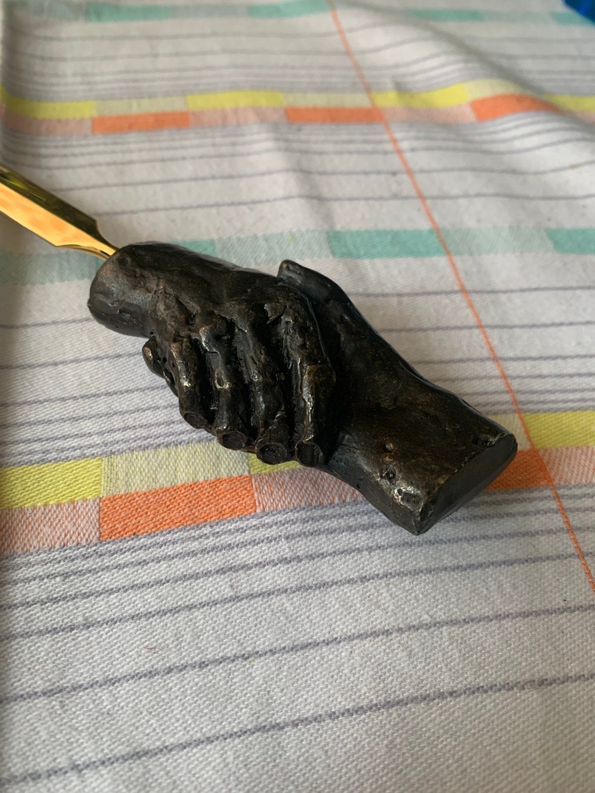Bronzen briefopener, Ophalen of Verzenden