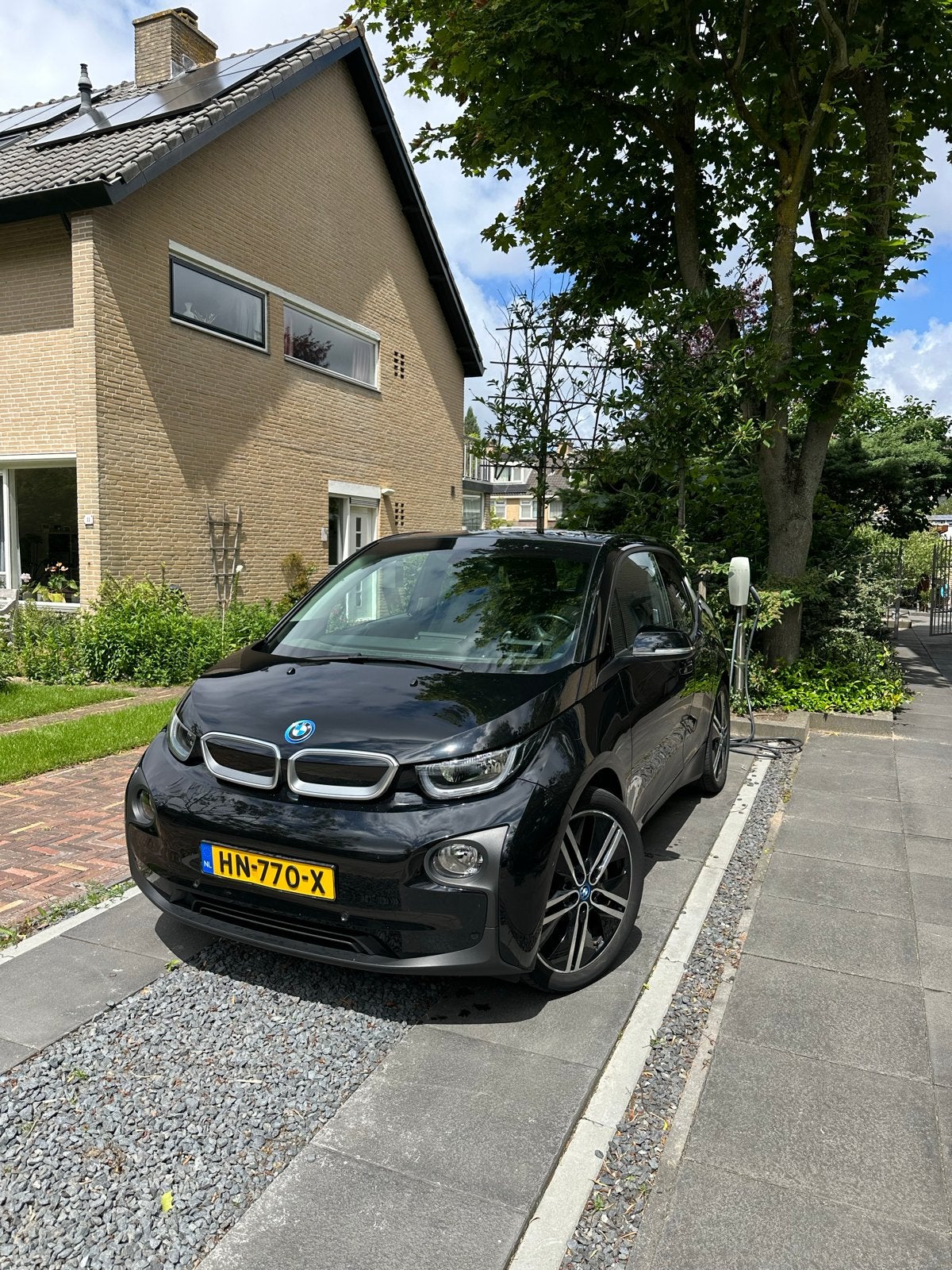 BMW i3 Range-extender 2015 Zwart, Auto's, BMW, Particulier, i3, Hybride Elektrisch/Benzine, A, Hatchback, Automaat, Origineel Nederlands