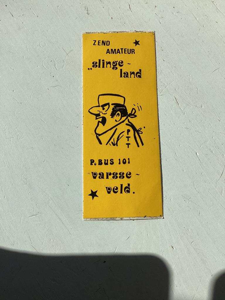 Sticker Amateurzender/Piratenzender Slingeland Varsseveld, Verzenden, Zo goed als nieuw, Film, Tv of Omroep