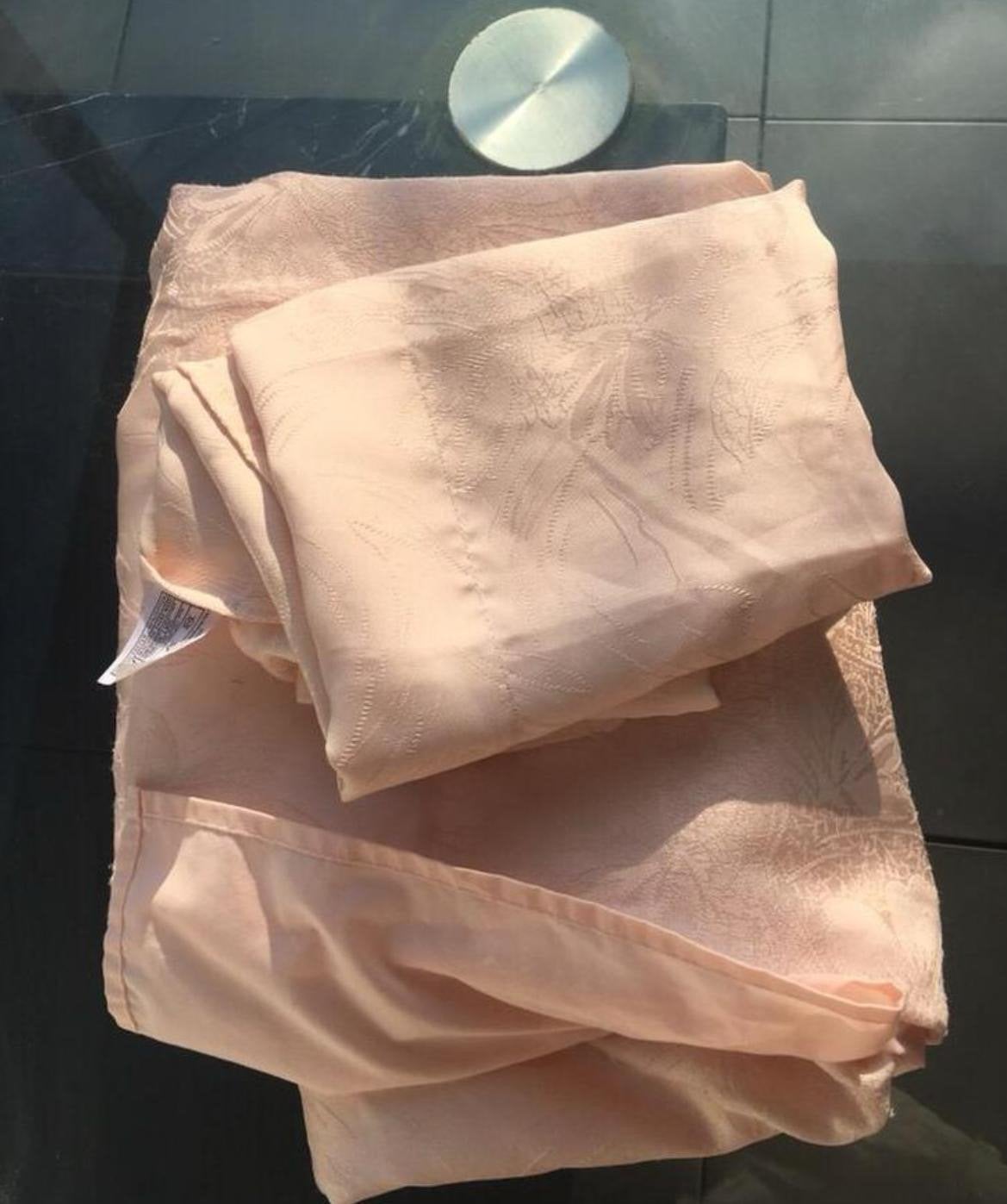 Roze dekbedovertrek en kussensloop een 1 persoons set, Gebruikt, Eenpersoons, Dekbedovertrek, Overige materialen