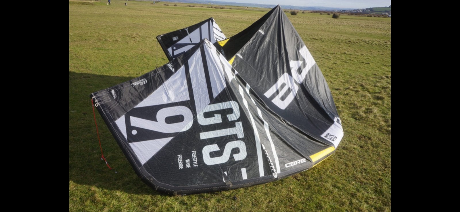 Core kite 9M GTS (2019) + sensor 2S bar, Geen board, Ophalen, Zo goed als nieuw, 9 m²