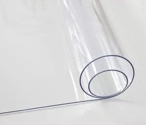 Extra dik 4 mm doorzichtig tafelzeil (110.1 t/m 222.3 cm), Ophalen, Overige materialen, Nieuw, Afwasbaar