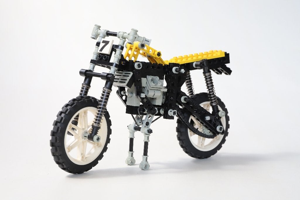 LEGO Technic 8838 Shock Cycle (1991), Gebruikt, Lego, Compleet, Ophalen of Verzenden
