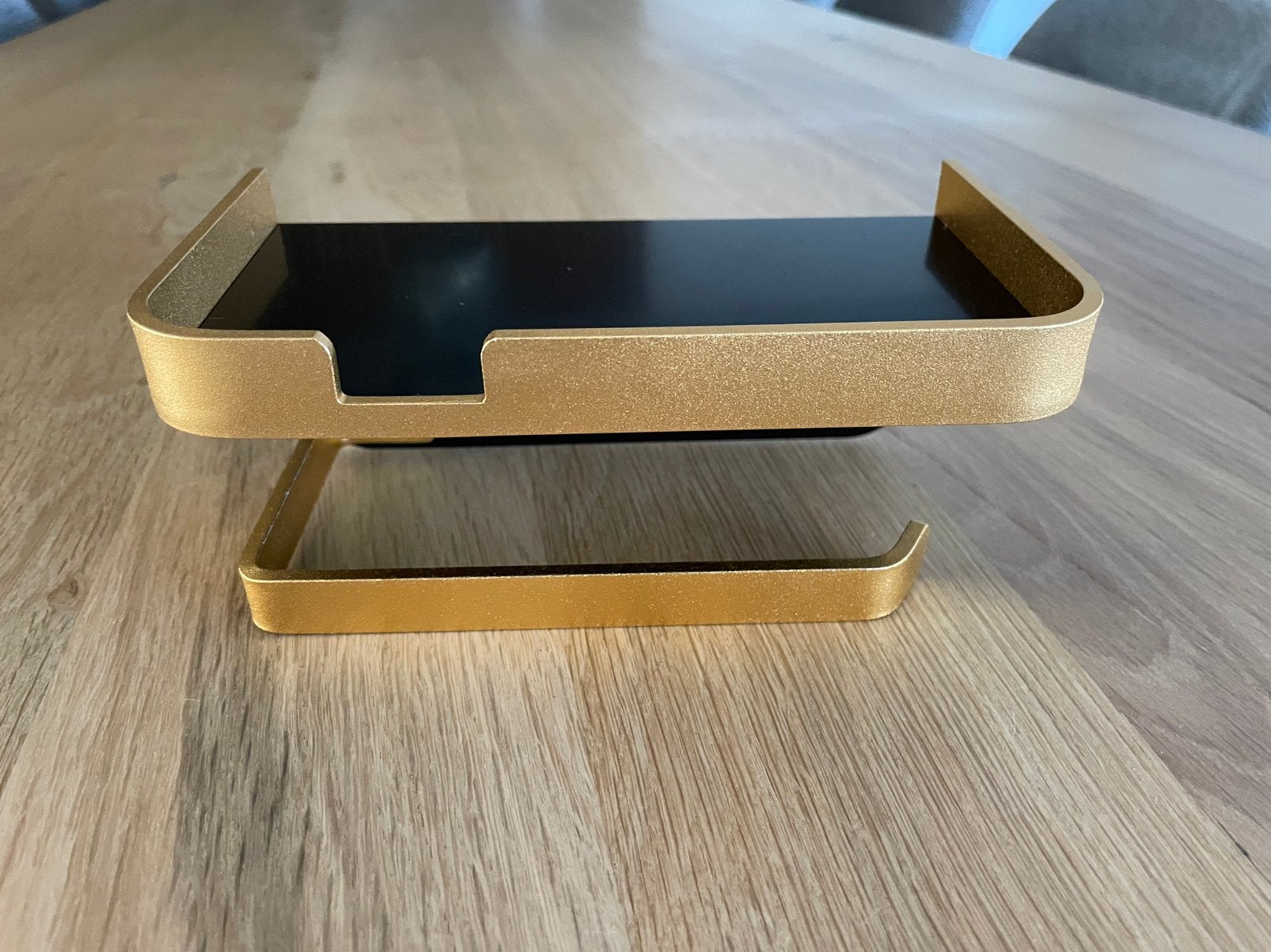 Wc rol houder met plankje zwart goud, Ophalen, Nieuw