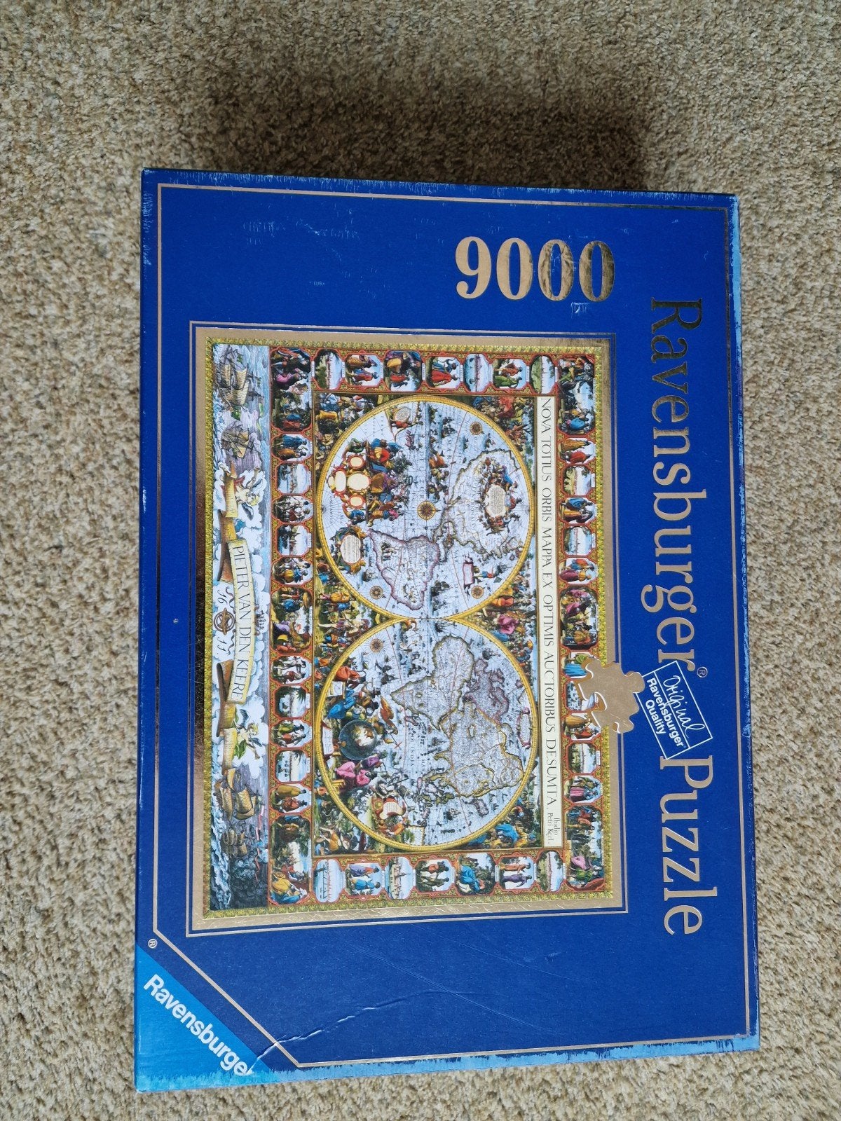 Ravensburger Legpuzzel 9000 stukjes - Grote Wereldatlas, Ophalen, Meer dan 1500 stukjes, Zo goed als nieuw, Legpuzzel