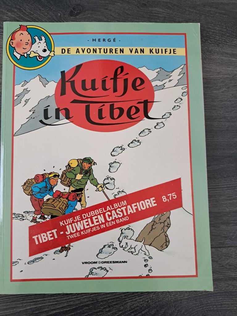 Kuifje dubbelalbum Tibet en De Juwelen van Bianca Castafiore, Boeken, Eén stripboek, Ophalen of Verzenden, Gelezen