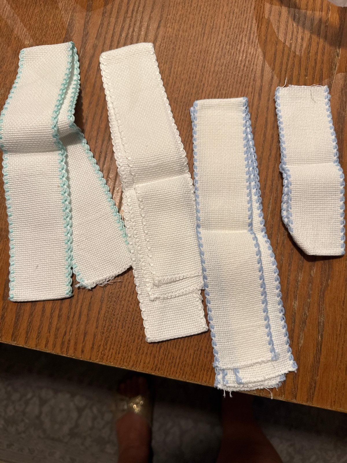 Prachtige geborduurde navelbandjes uit de jaren '60, nieuw, Ophalen, Nieuw