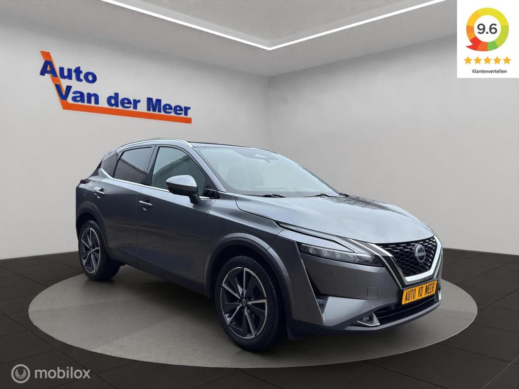 Nissan Qashqai 1.3 MHEV Xtronic Tekna plus, Gebruikt, Zwart, 4 cilinders, Leder