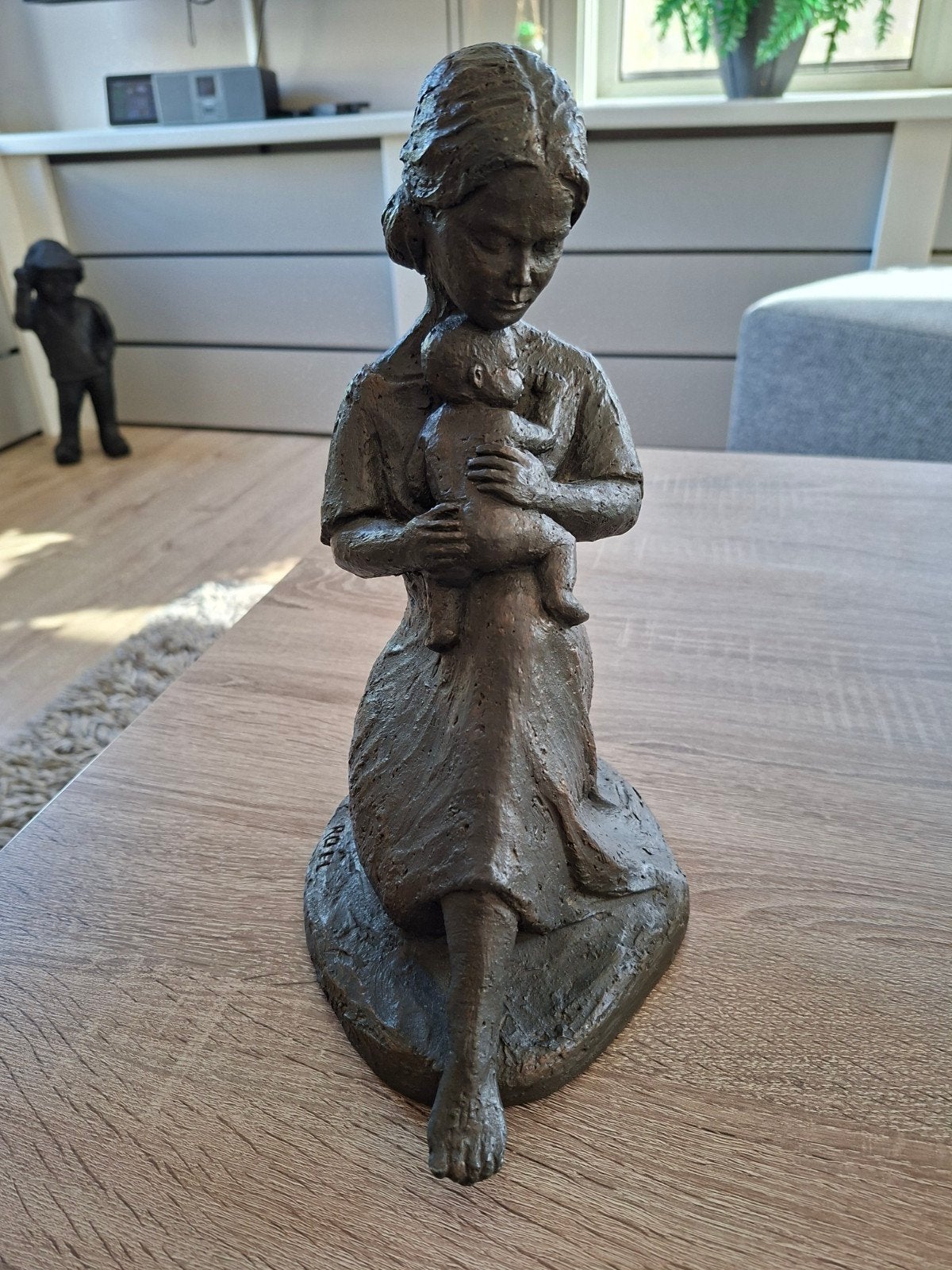 Bronzen beeld 'Moeder en Kind' van Geert Kunen, Ophalen, 20 - 50 cm