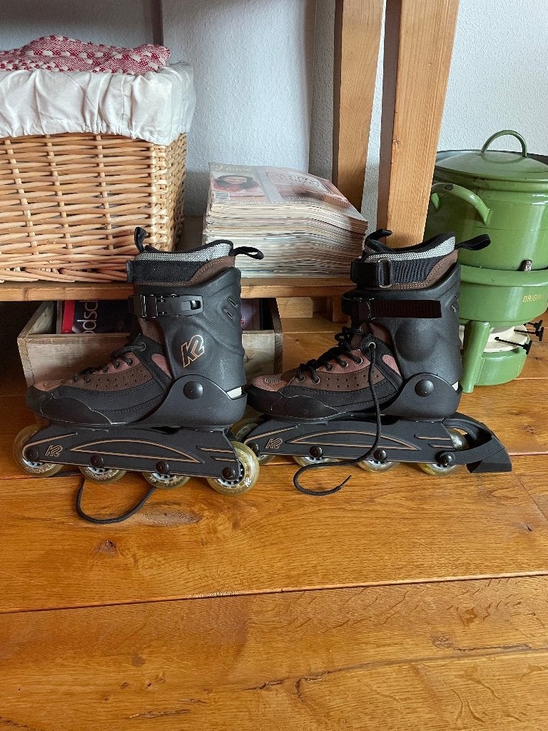 K2 inline skates, maat 40, zgan, incl besch.stukken, K2, Dames, Ophalen of Verzenden, Zo goed als nieuw