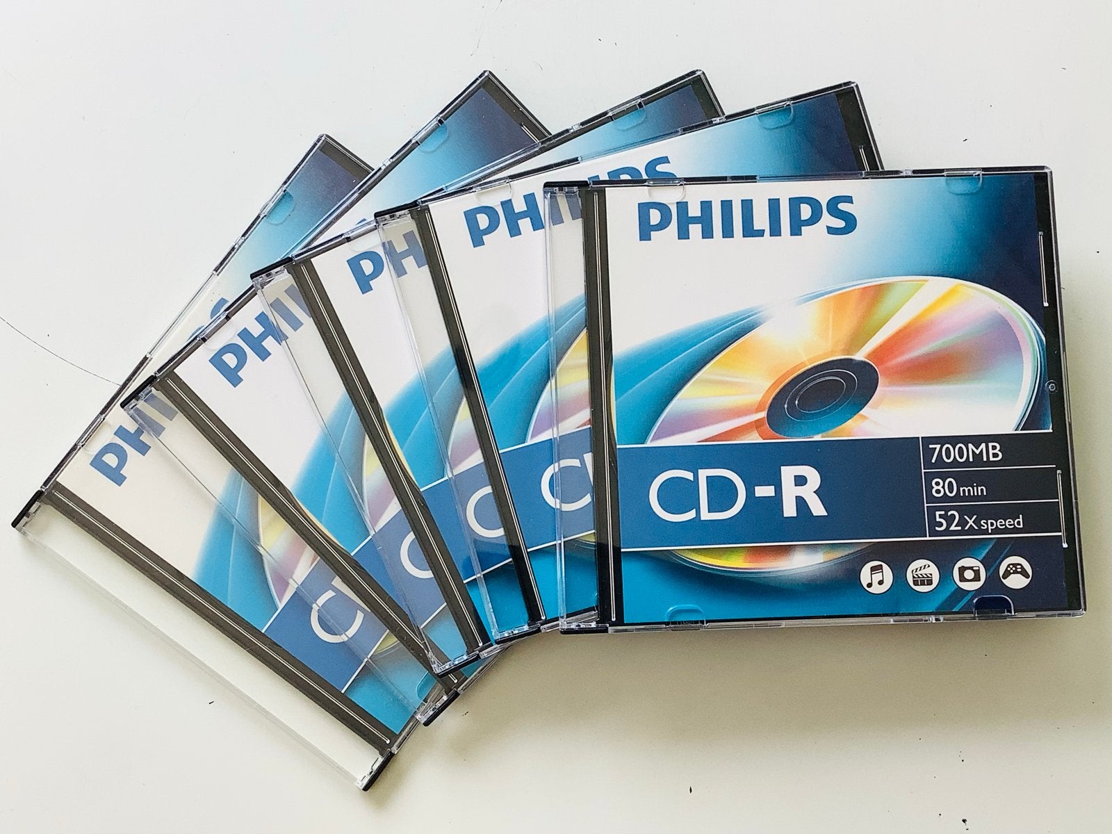 Philips CD-R 700MB/80min discs - 9 stuks - Nieuw, Ophalen, Nieuw, Cd