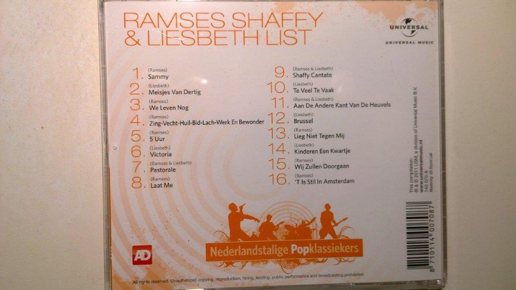 Ramses Shaffy & Liesbeth List - Nederlandstalige Popklassiek, Ophalen of Verzenden, Zo goed als nieuw, Levenslied of Smartlap