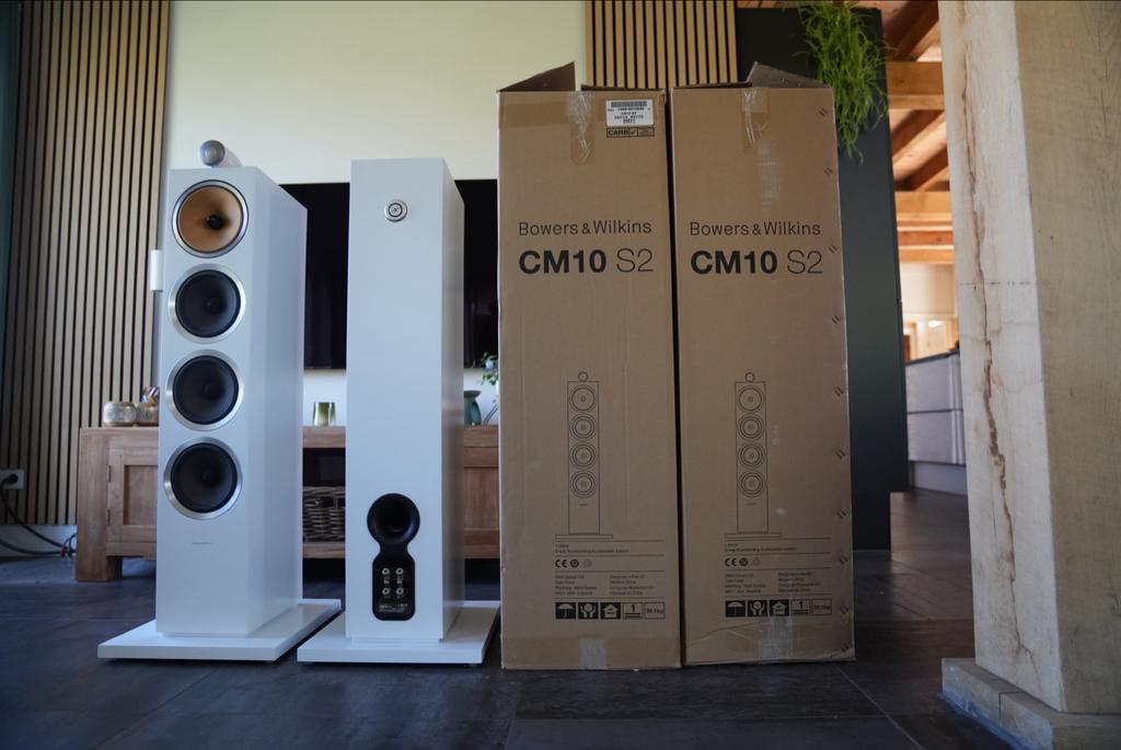Bowers & Wilkins CM10 S2 Speakers [MAT WIT], Audio, Tv en Foto, Luidsprekers, Ophalen, Zo goed als nieuw, Bowers & Wilkins (B&W)