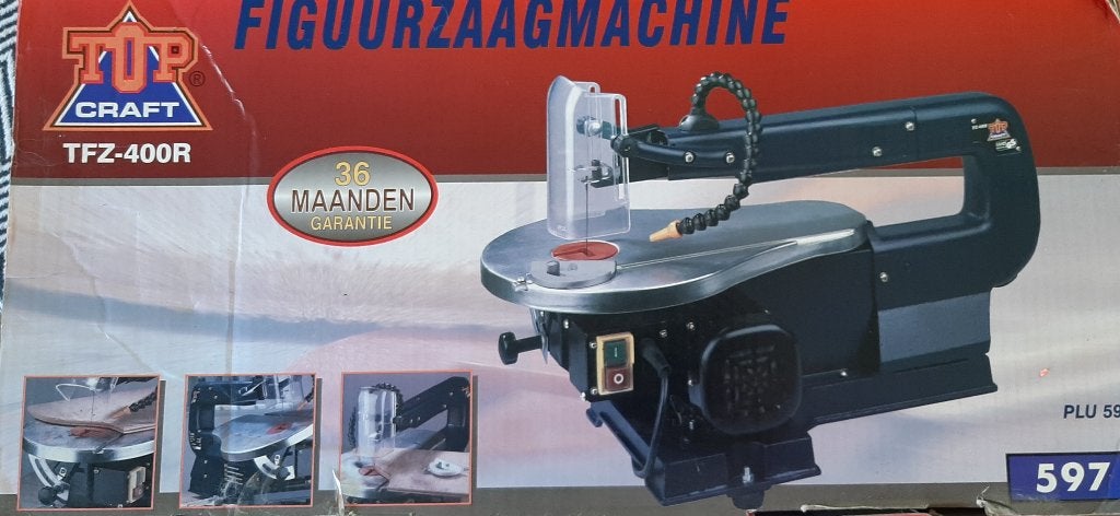 figuurzaagmachine, figuur zaagmachine in zeer goede staat, Doe-het-zelf en Verbouw, Ophalen, Topcraft/FERM, Gebruikt, 30 tot 70 mm