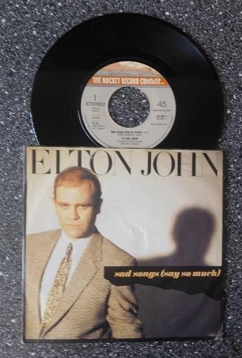 Elton John - sad songs, Cd's en Dvd's, Vinyl Singles, 7 inch, Single, Ophalen of Verzenden, Zo goed als nieuw