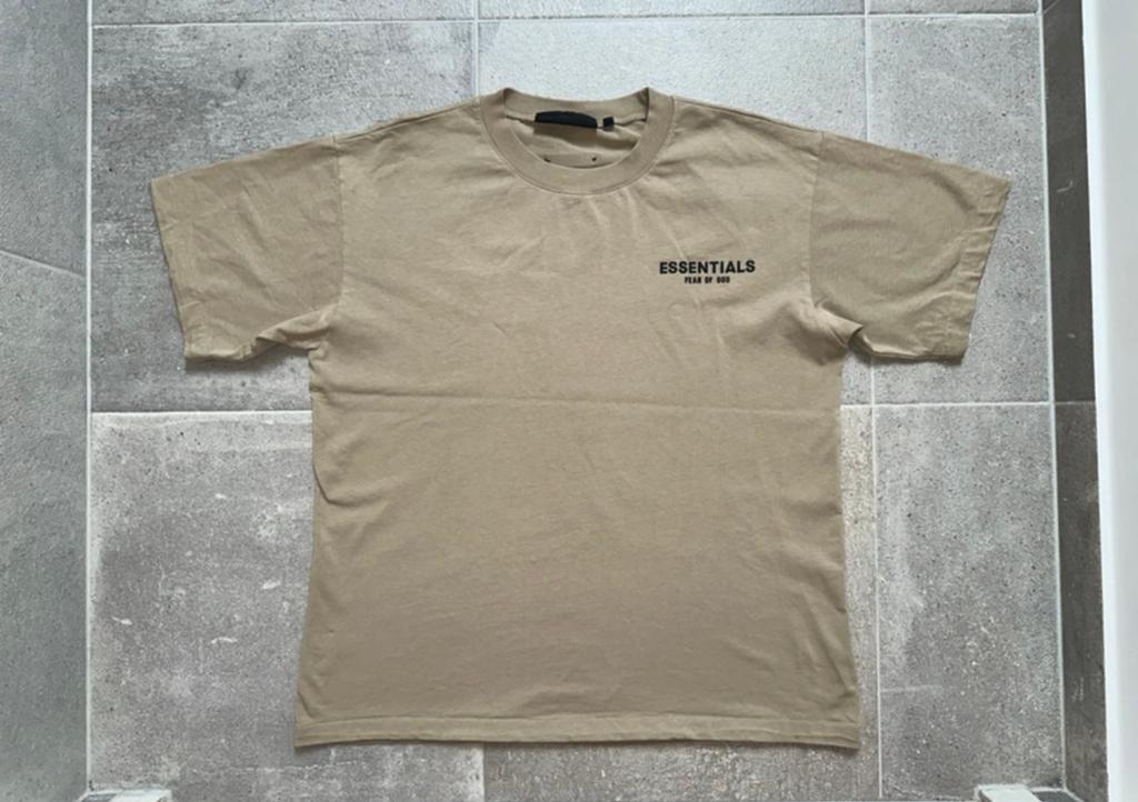 Heren shirt Essentials, Verzenden, Gedragen, Maat 56/58 (XL), Beige