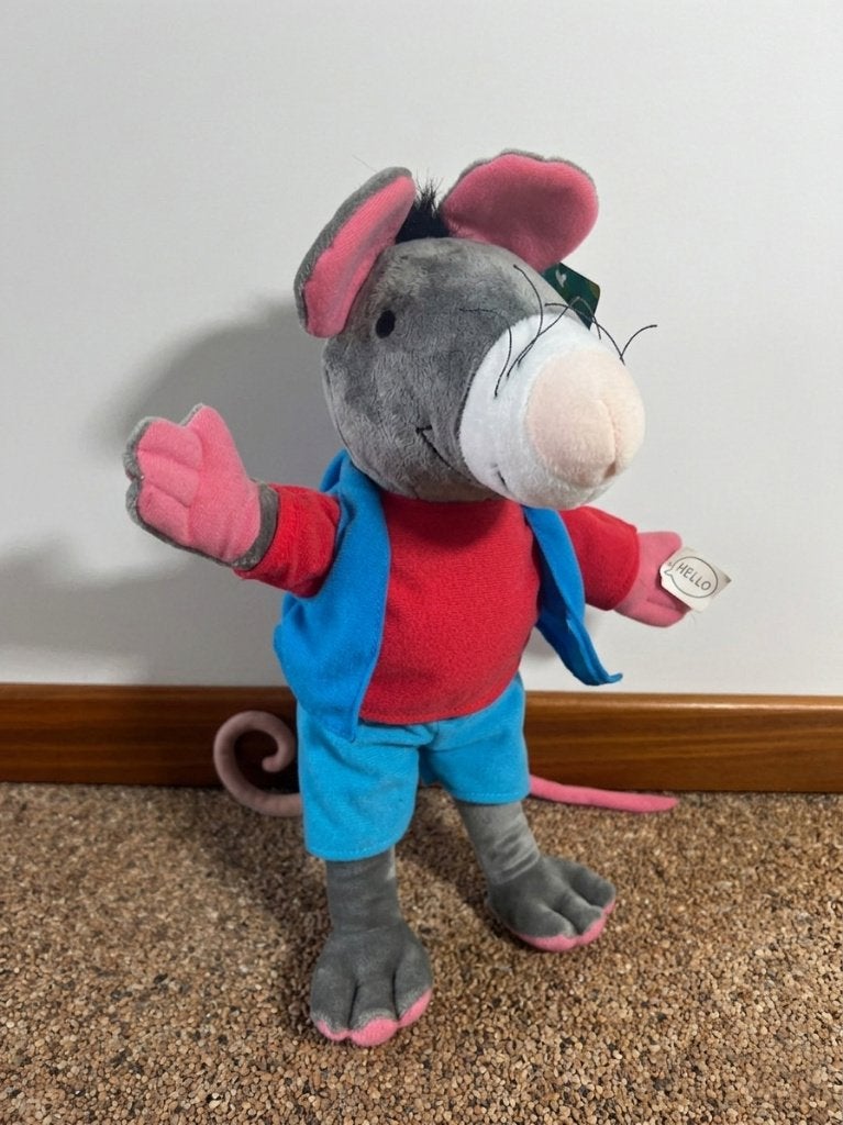 Rat Handpop (40 cm) – Kikker en zijn Vriendjes – NIEUW, Kinderen en Baby's, Overige karakters, Overige typen, Nieuw, Ophalen of Verzenden