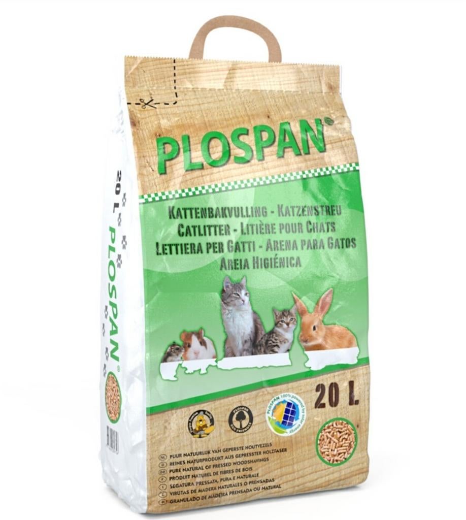 Houtkorrels Plospan - 6 zakken, Dieren en Toebehoren, Ophalen, Nieuw