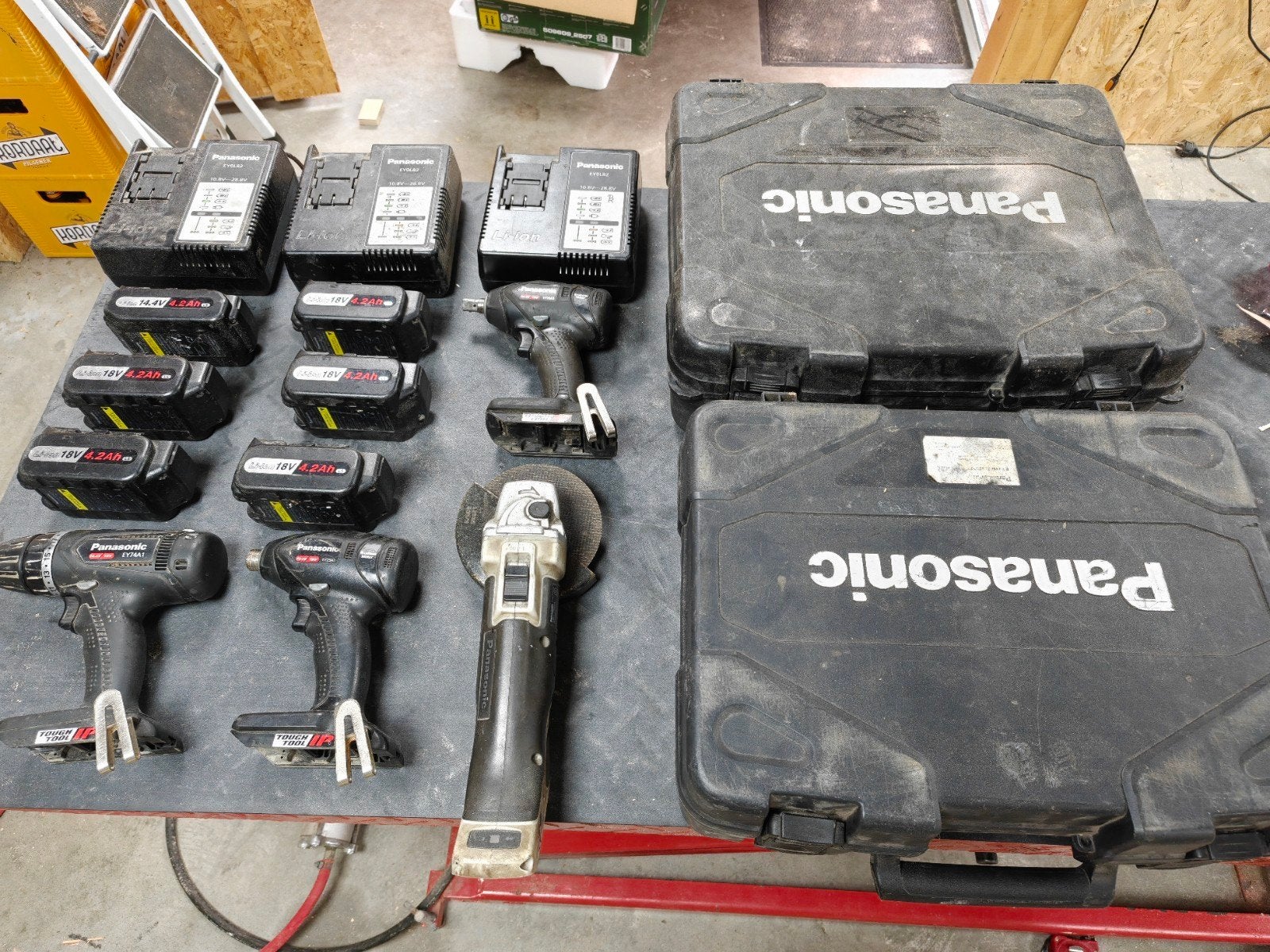 Panasonic Accugereedschap (Boormachine, Slagmoersleutel,, Doe-het-zelf en Verbouw, Variabele snelheid, Ophalen of Verzenden, Boor- en Schroefmachine