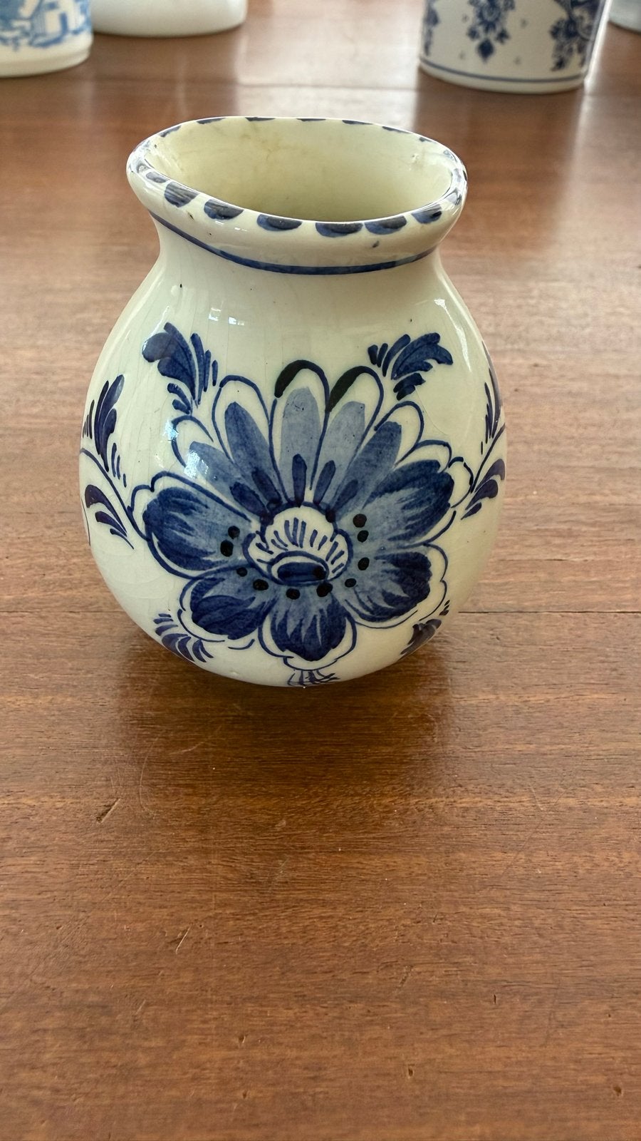 Delfts Blauw Vaasje - Handgeschilderd, Ophalen of Verzenden