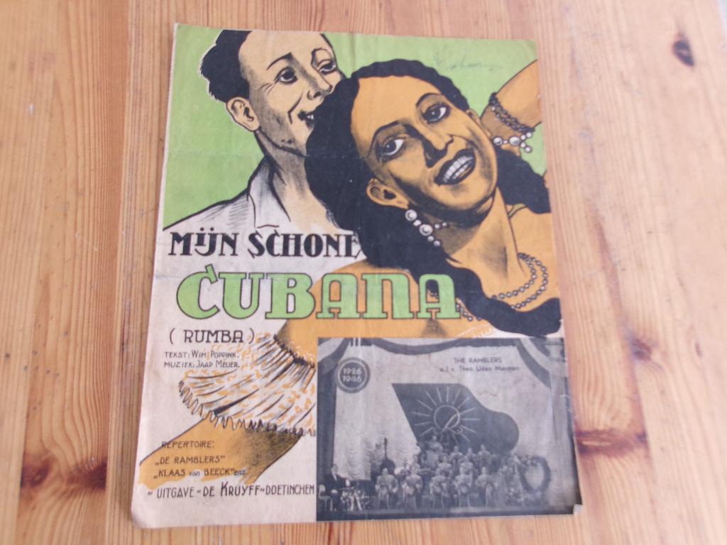 Mijn schone Cubana - Jaap Meijer / Wim Poppink, Gebruikt, Gitaar, Ophalen of Verzenden, Artiest of Componist
