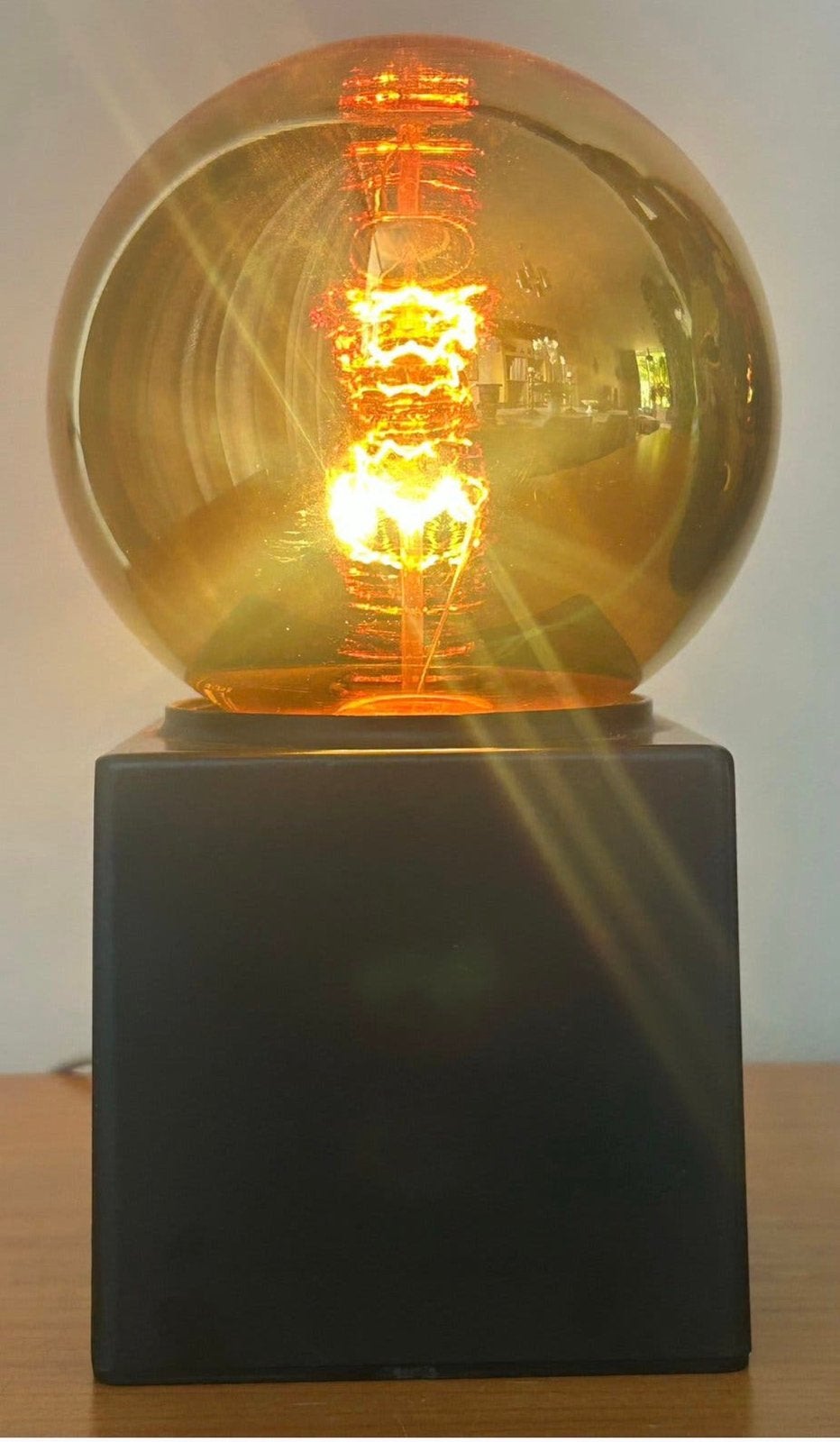Dutch design vintage space-age PHILIPS kubus lamp 70’s, Huis en Inrichting, Kunststof, Vintage, Ophalen of Verzenden, Grijs