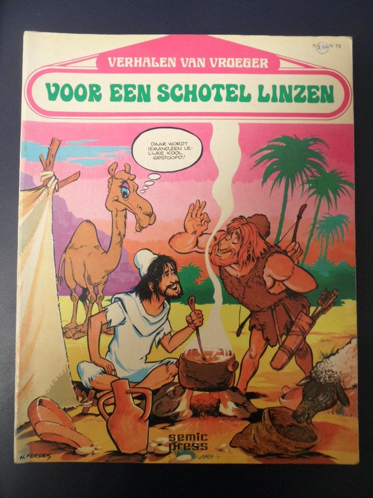 Verhalen van vroeger. Voor een schotel Linzen. 1976., Eén stripboek, Ophalen of Verzenden, Gelezen