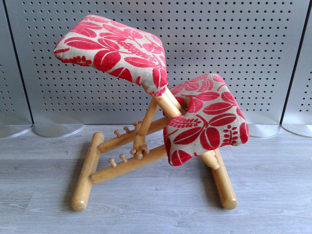 Stokke (Variér) Multi Balans (Rood Motief), Gebruikt!, Gebruikt, Ophalen of Verzenden, Variér, Bureaustoel