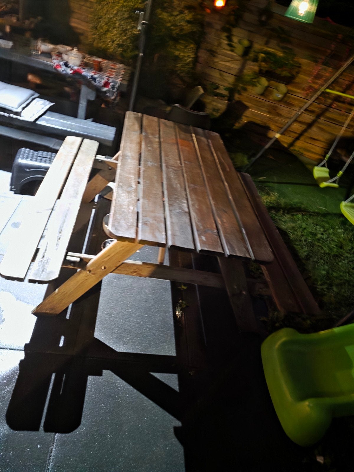 Houten picknicktafel, Tuin en Terras, Tuinsets en Loungesets, Ophalen