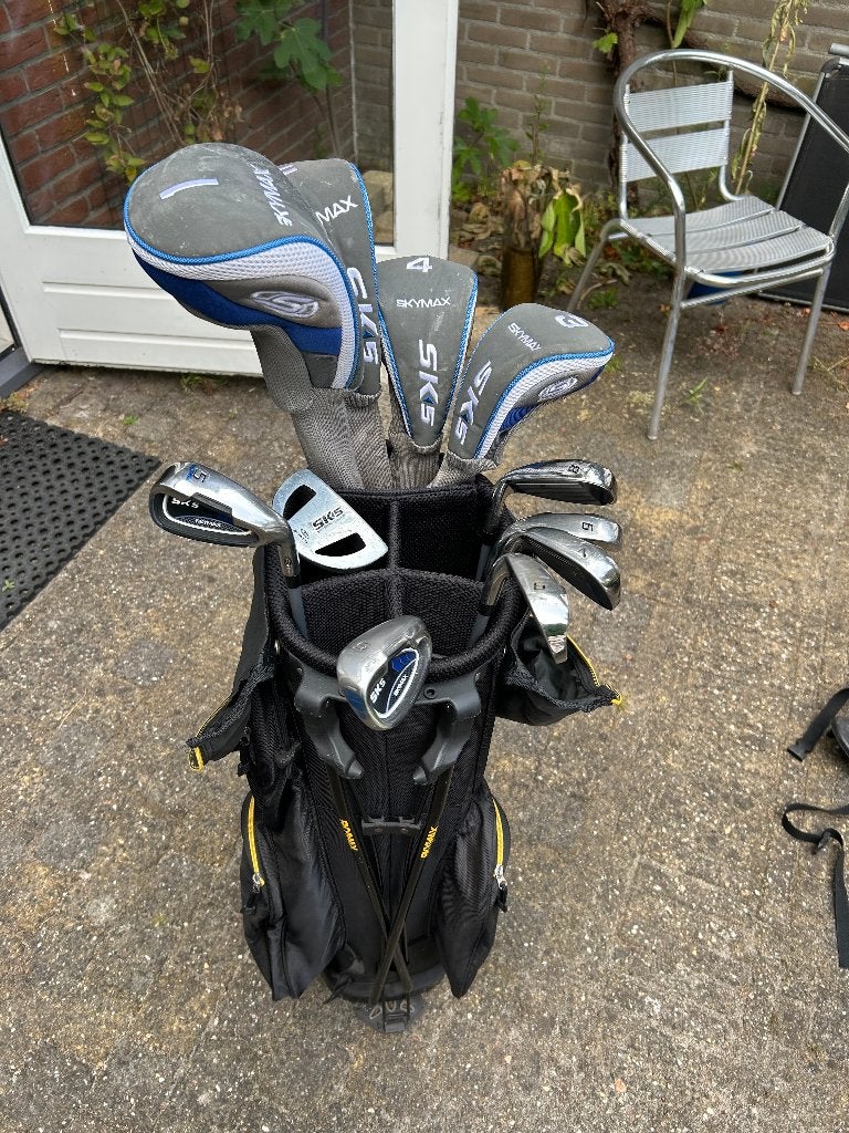 Skymax Dames Golfset (11-delig) met CartBag en Trolley, Ophalen, Zo goed als nieuw, Set, Overige merken