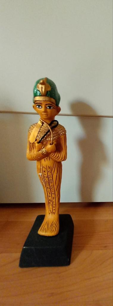 Egyptische Farao Beeldje - Decoratief Kunstwerk, Ophalen of Verzenden