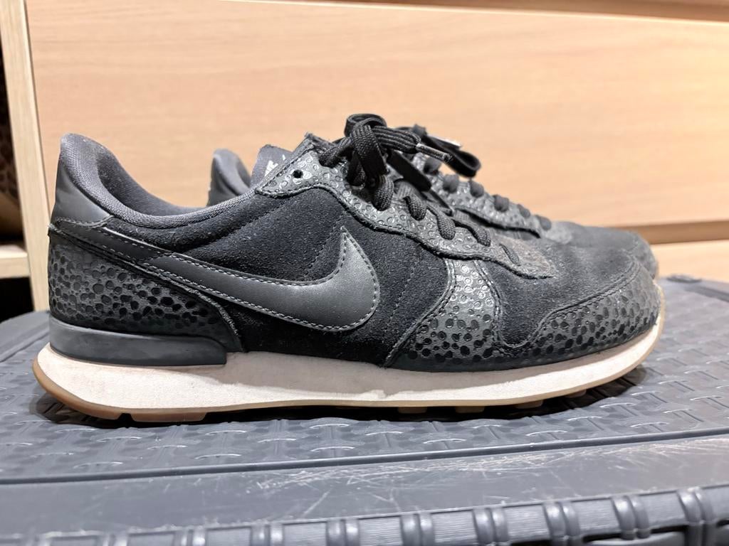 Nike Sneakers - Zwart met luipaardprint maat 39, Ophalen of Verzenden, Zo goed als nieuw, Zwart, Sneakers of Gympen