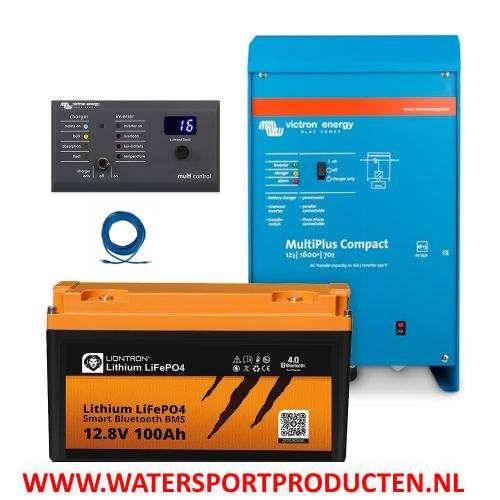 LIONTRON LiFePO4 12,8V 100Ah + Victron MultiPlus 12/1600