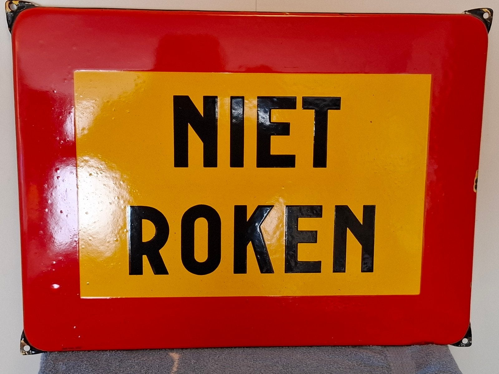 emaille bord, Verzamelen, Ophalen of Verzenden