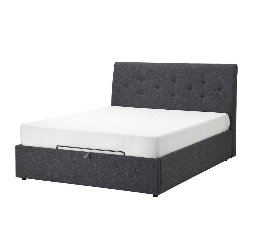 IKEA IDANÄS tweepersoonsbed met opbergruimte (180x200), Huis en Inrichting, Slaapkamer | Bedden, Ophalen, Tweepersoons, Zo goed als nieuw