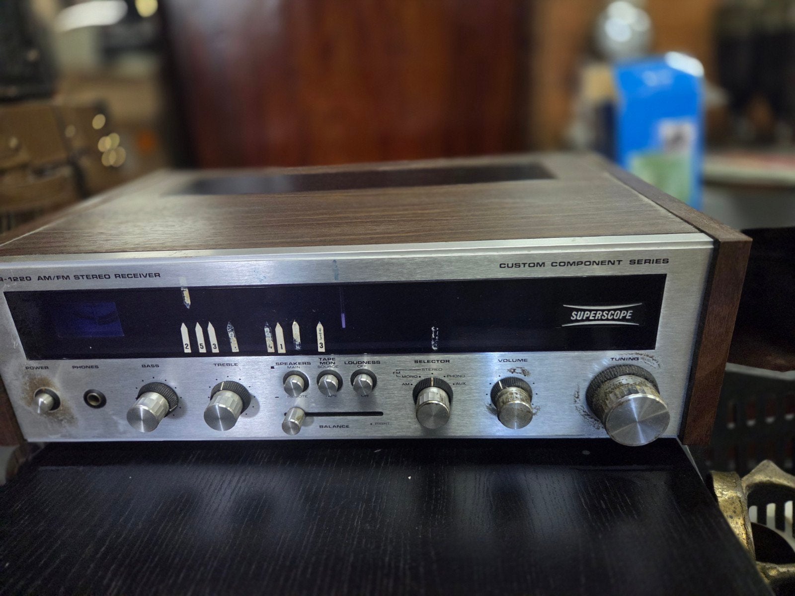 Superscope R-1220 AM/FM Stereo Receiver - Vintage Audio, Overige merken, Gebruikt, Ophalen of Verzenden, Minder dan 60 watt