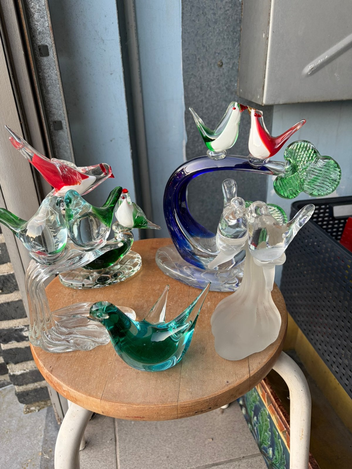 5 murano vogels perfecte staat, Antiek en Kunst, Ophalen