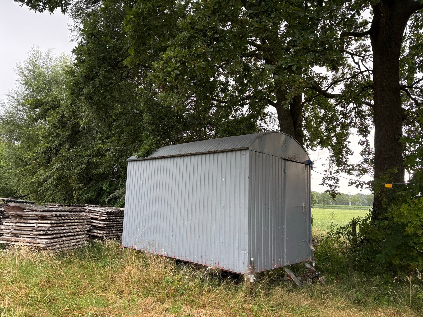 Robuuste bouwkeet / schaftwagen met interieur, Ophalen of Verzenden, Gebruikt