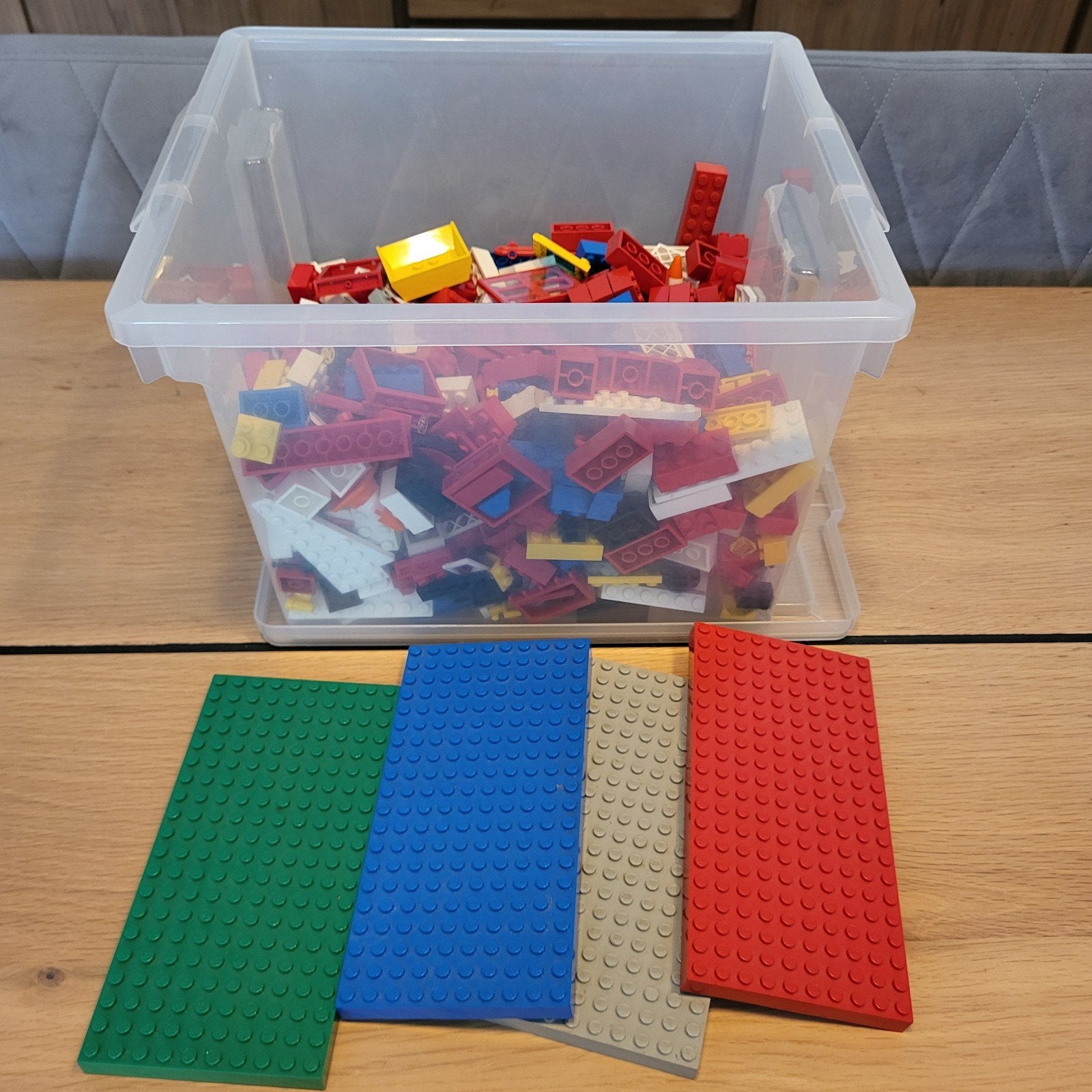 box met veel losse lego en bouwplaten, Kinderen en Baby's, Speelgoed | Duplo en Lego, Ophalen of Verzenden, Gebruikt