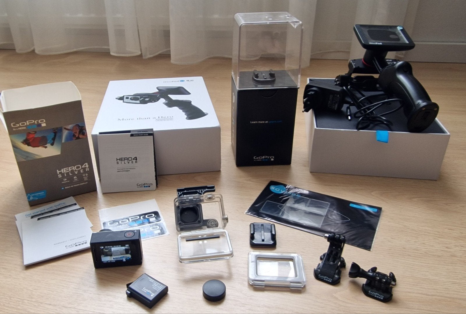 GoPro HERO 4 Silver complete set met WenPod GP1+ Gimbal, Audio, Tv en Foto, Actiecamera's, Ophalen of Verzenden, Gebruikt, GoPro