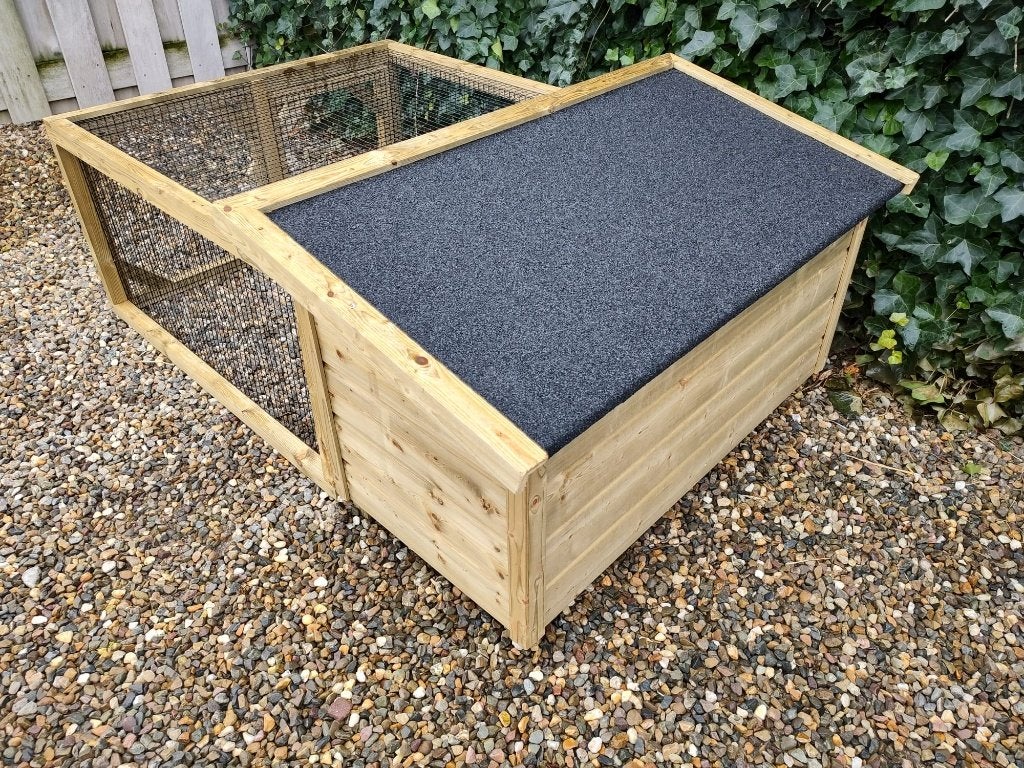 Konijnenhok Wilnis | Duurzame materialen | maten S, M en L, Dieren en Toebehoren, Knaagdieren en Konijnen | Hokken en Kooien, 110 cm of meer