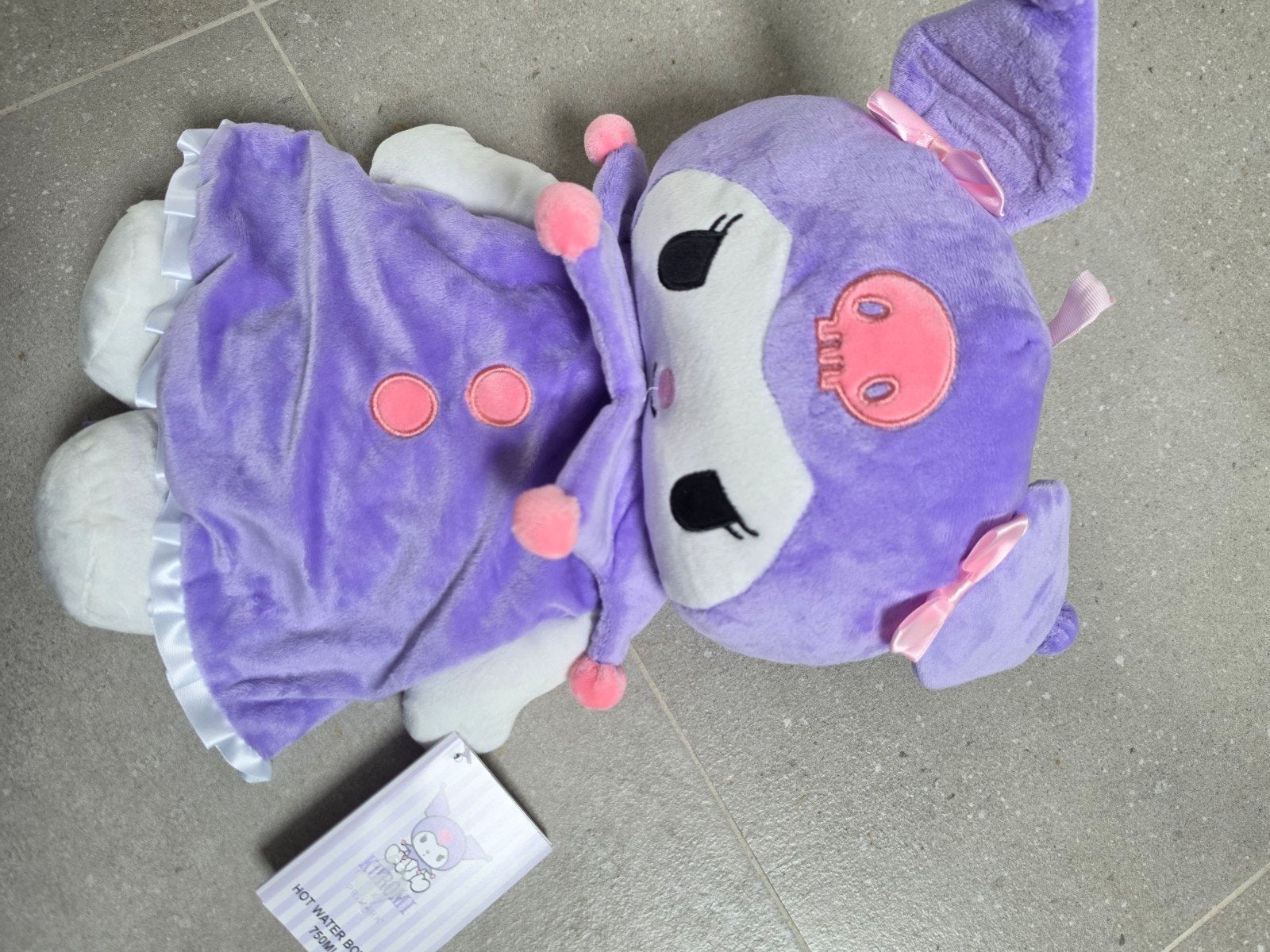 Kuromi Sanrio Warmwaterkruik Knuffel - Nieuw met label, Paars, Overige merken, Overige karakters, Overige typen