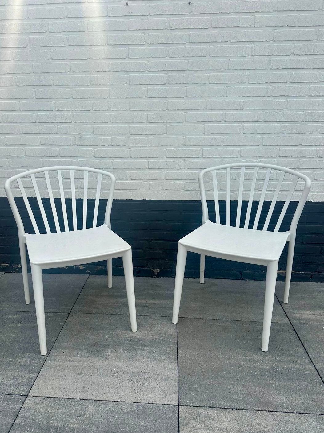 VÄBY tuinstoel 2-pack, Ophalen, Gebruikt