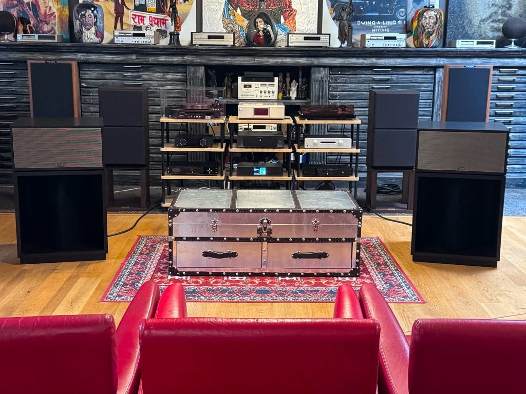 Klipsch La Scala AL5, Gebruikt, 120 watt of meer, Front, Rear of Stereo speakers, Ophalen
