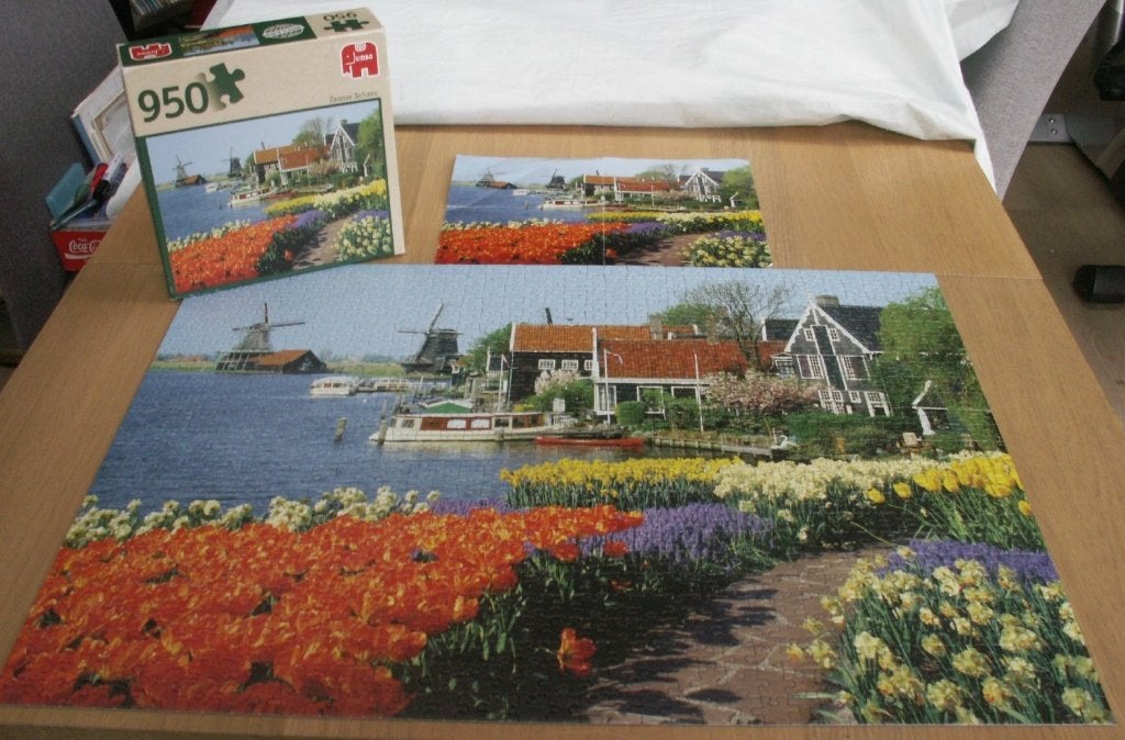 Puzzel 950 stukjes Zaanse Schans merk Jumbo, Ophalen of Verzenden, 500 t/m 1500 stukjes, Zo goed als nieuw