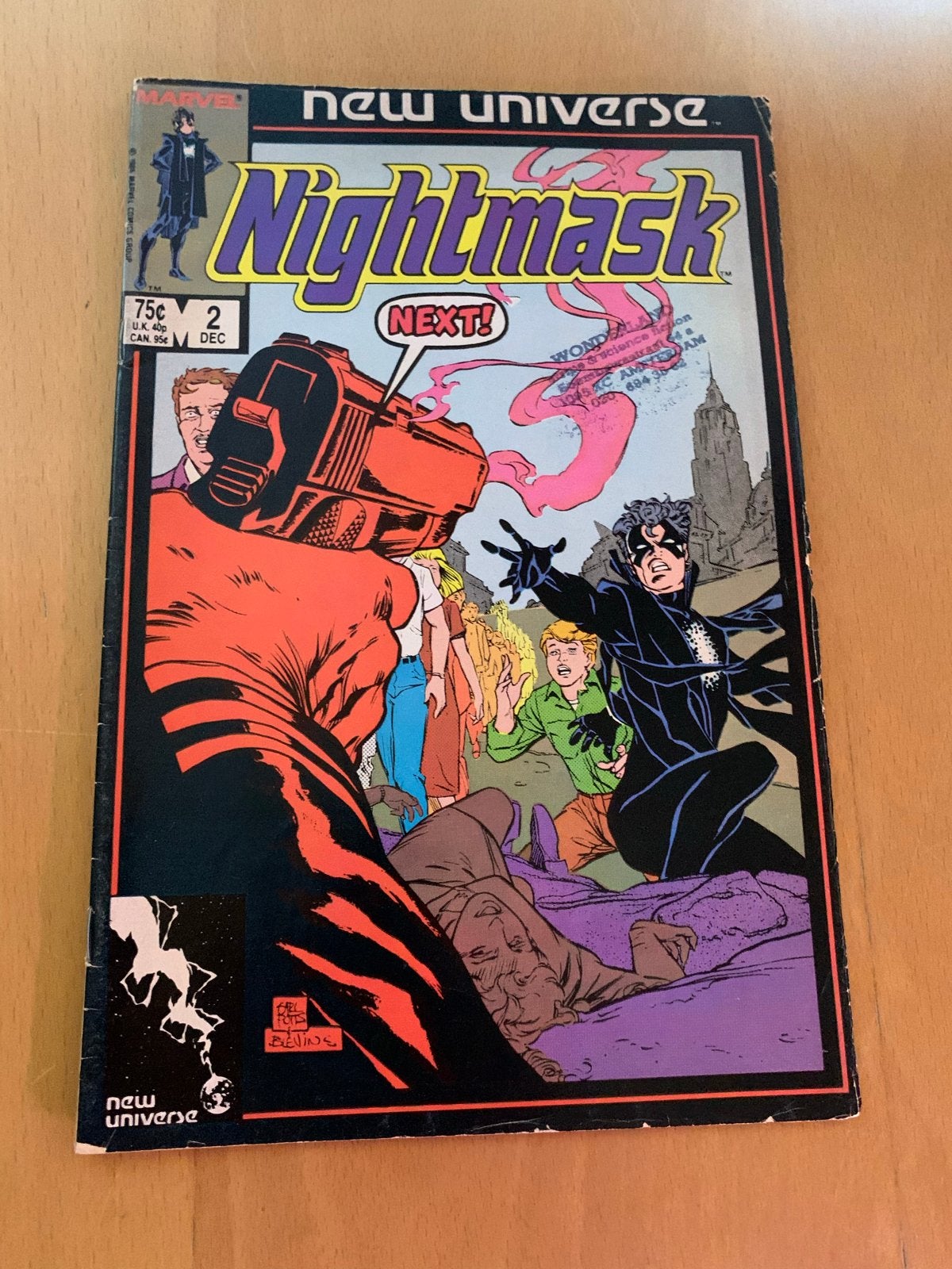 Nightmask #2 Marvel New Universe Comic, Boeken, Eén stripboek, Ophalen of Verzenden, Gelezen