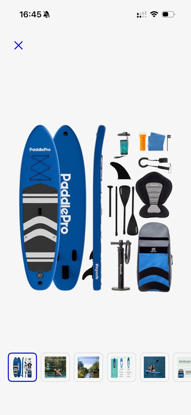 SUP board met zitje compleet